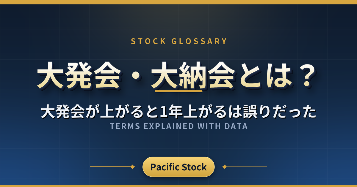 大発会・大納会とは?大発会が上がると1年上がるは誤りだった