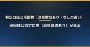 米国株は特定口座(源泉徴収あり)でいい?源泉徴収あり・なし・一般口座の違い、為替を含めた損益の計算方法、年間取引報告書の見方
