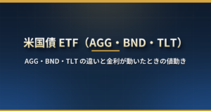 米国債 ETF とは?AGG・BND・TLT の違い(対象・残存期間・デュレーション・利回り)と金利が動いたときの値動き【2026 年版】