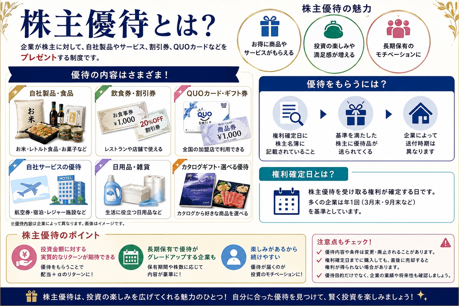 100株で買える株主優待1,106社を検索|金額・時期・種類で絞り込み