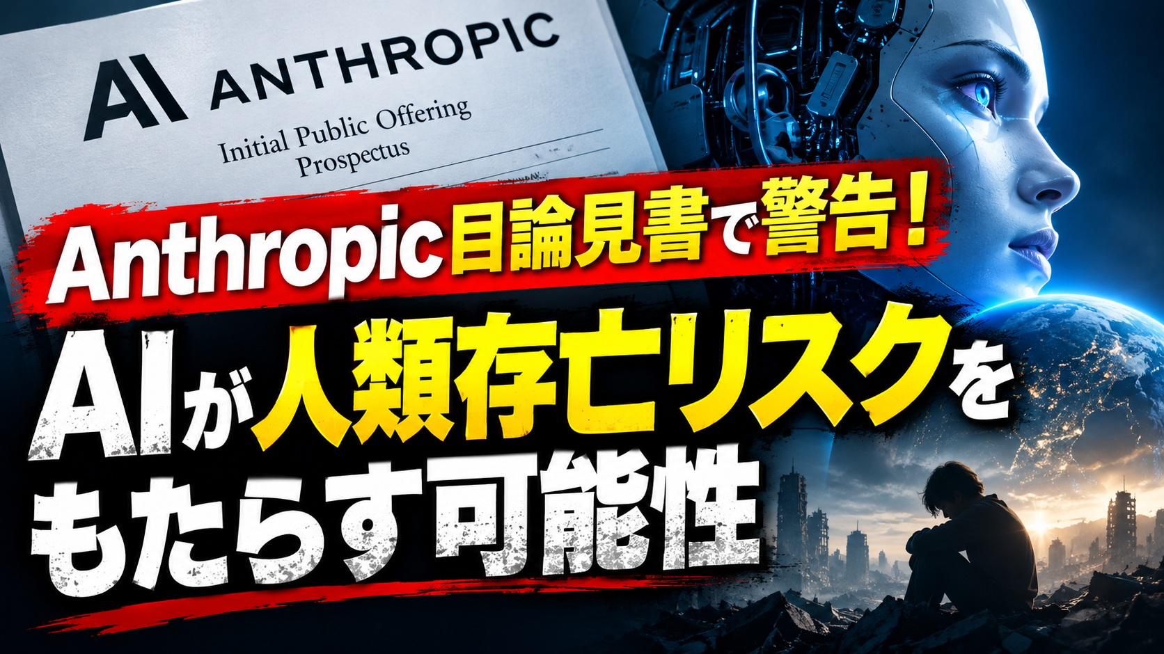 Anthropic目論見書で警告！AIが人類存亡リスクをもたらす可能性【IPO最新】